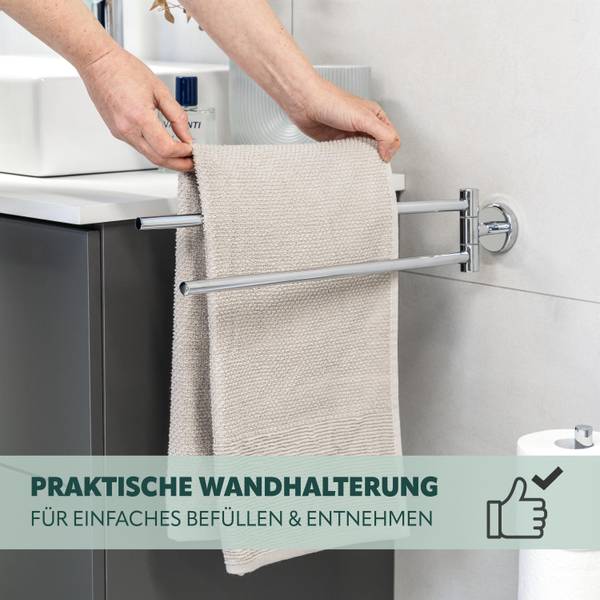 Handtuchstange Lucente 67770 Silber - Metall - 6 x 9 x 50 cm