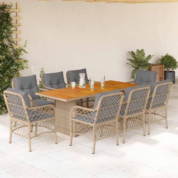 Garten-Essgruppe 3033375-4 (9-teilig) Beige
