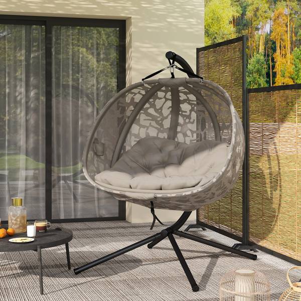 Hängesessel 84A-264V00SD Beige - Metall - 103 x 172 x 130 cm