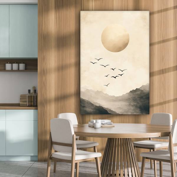CANVAS SCHILDERIJ Landschap 80 x 120 cm