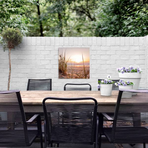 Leinwandbild Sonnenuntergang Baumwollstoff - 50 x 50 x 1 cm