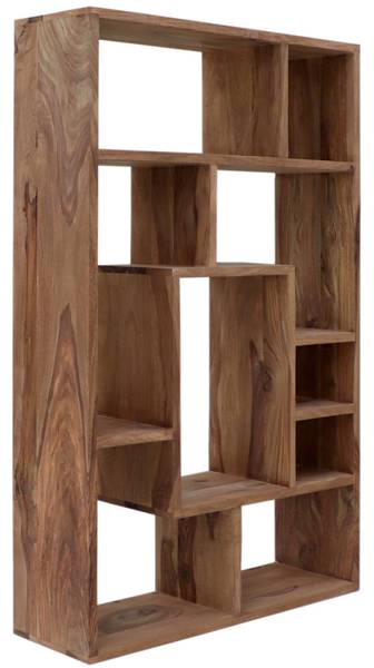 Bücherregal Rami Braun - Sheesham - 90 x 150 x 30 cm