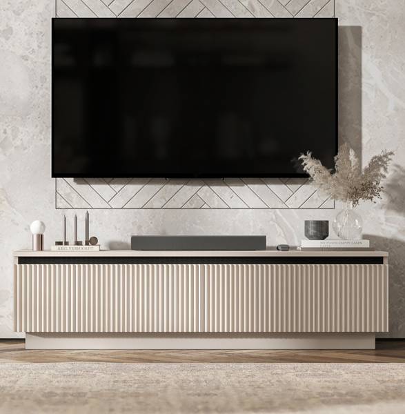 TV-Lowboard Selene Beige - Kaschmir