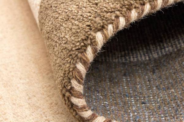 Handgeknüpft Wollteppich Beige - Wolle - 91 x 2 x 160 cm