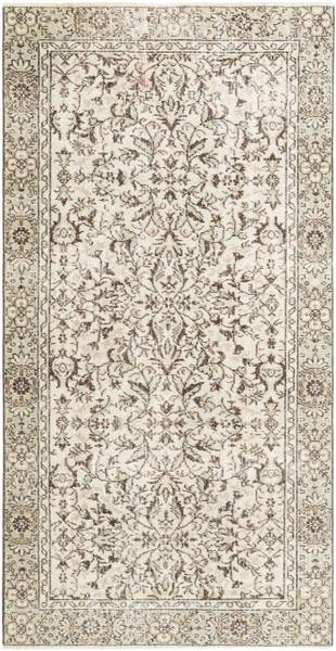 Tapis Ultra Vintage CCXXXVII Marron - Laine - 124 x 1 x 236 cm