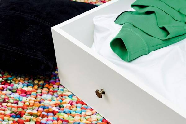 Bettschublade Venedig Weiß - Holz teilmassiv - 100 x 23 x 90 cm