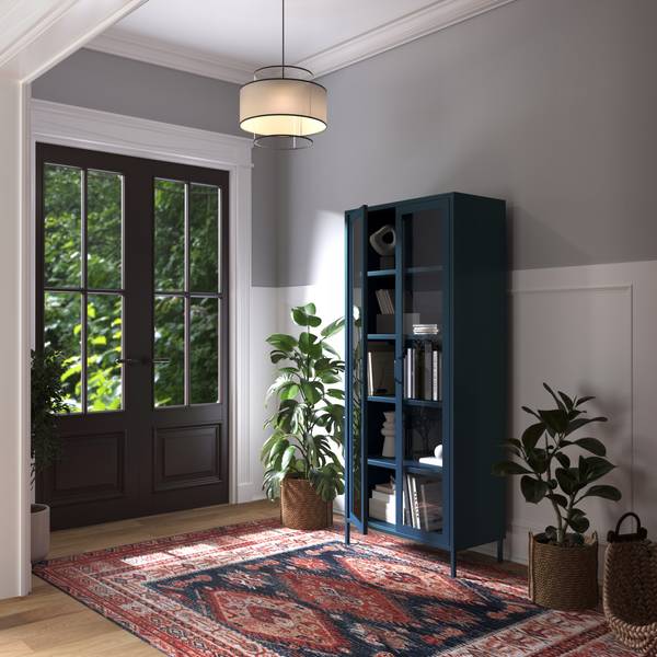 Vitrinenschrank Angelo Blau