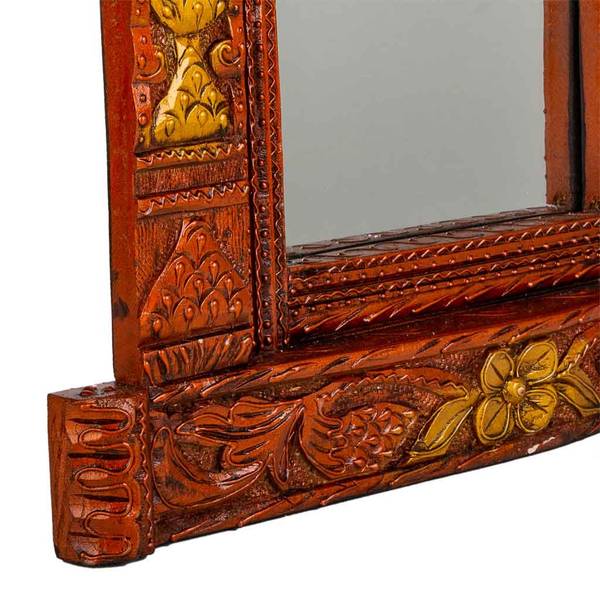 Miroir 4523313361 Marron - Bois massif - 59 x 51 x 10 cm