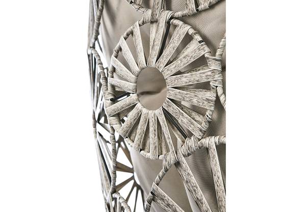 Hängekorb FLOWERPOWER24 Grau - Metall - 94 x 120 x 94 cm