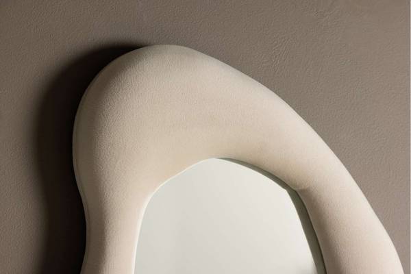 Dekospiegel Louisville Beige - Glas - 49 x 70 x 8 cm