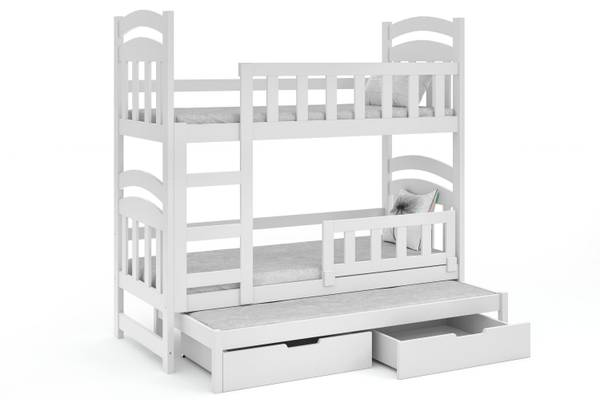 Etagenbett DUMBO 3 Weiß - Tiefe: 188 cm