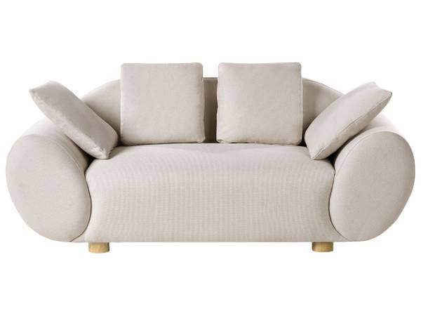 Sitzgruppe RINGEL 3-tlg Beige - Braun - Textil - 87 x 75 x 87 cm