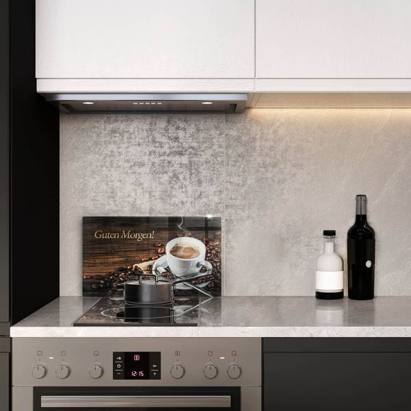 Schneidebrett Guten Morgen! Braun - Glas - 30 x 52 x 1 cm