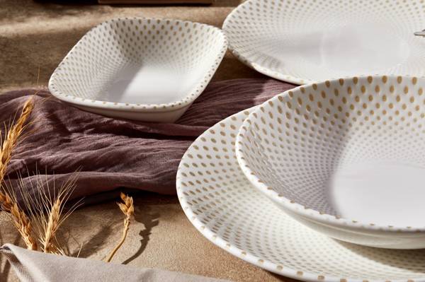 Pizza Teller Punto  2er set Porzellan - 32 x 2 x 32 cm