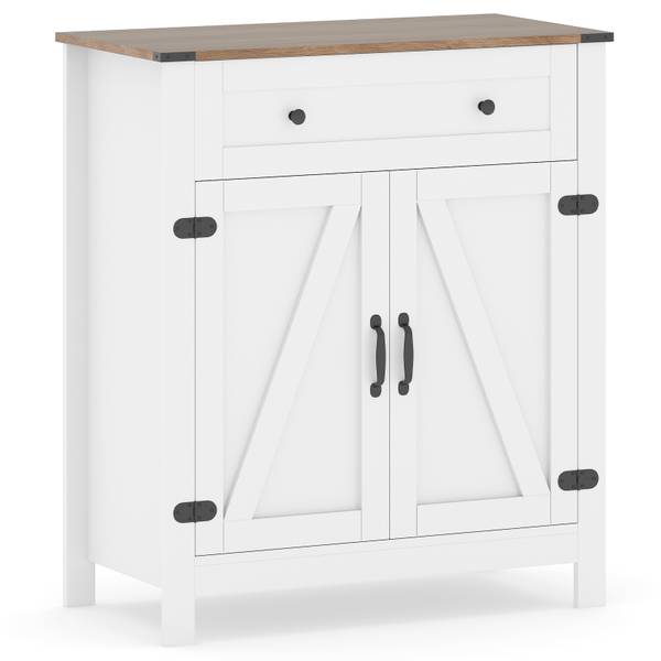 Sideboard VH34842IT Weiß - Holzwerkstoff - 41 x 92 x 80 cm