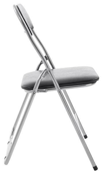 Besucherstuhl Felix 4er Set Schwarz - Silber
