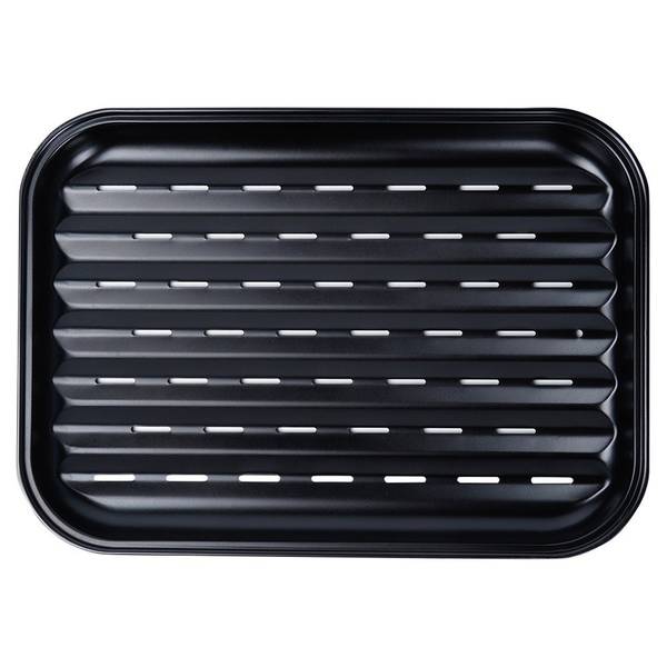 Grillplatte 489317 Schwarz - Metall - 24 x 2 x 35 cm