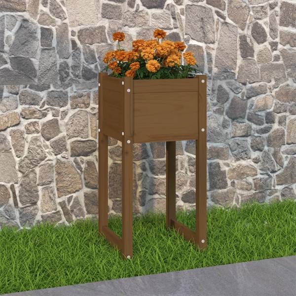 Pflanzgefäß 3017110-1 Pinie Honig Dekor - 40 x 81 cm