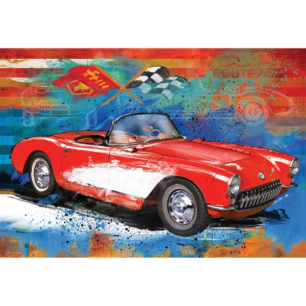 Puzzle Corvette Cruising in Puzzledose Papier - 12 x 9 x 25 cm