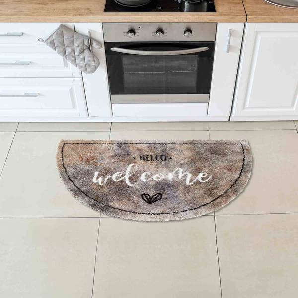 Fußmatte waschbar PURE & SOFT Hellbraun