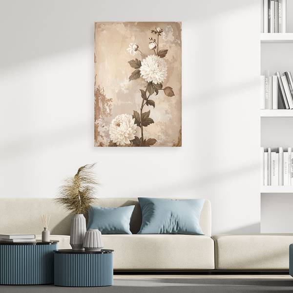 Wandbild Blumen 40 x 60 cm