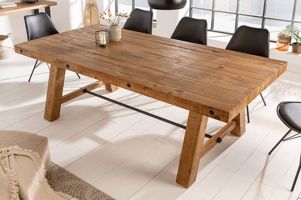 Esstisch FINCA Braun - Mango - 165 x 76 x 90 cm