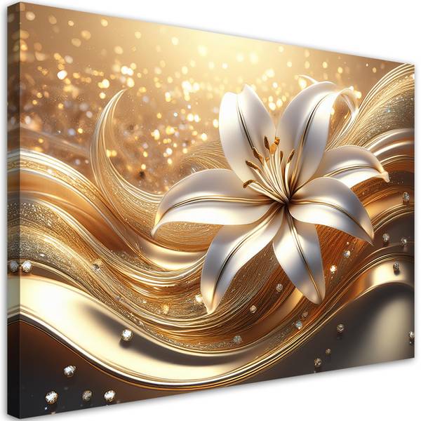 Wandbild blume glamour 100 x 70 cm