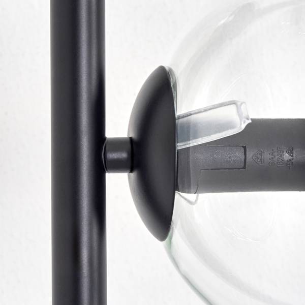 Stehlampe Cesaro Aluminium - Klarglas - 36 x 160 x 95 cm