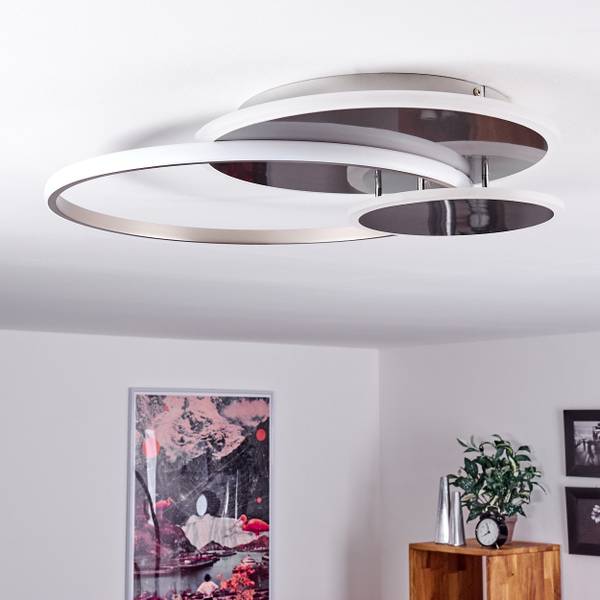 Deckenleuchte 300955 Weiß - Metall - 56 x 7 x 65 cm