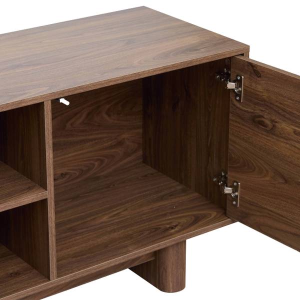 TV meubel Bowy donker eikenhout - teakhouten look