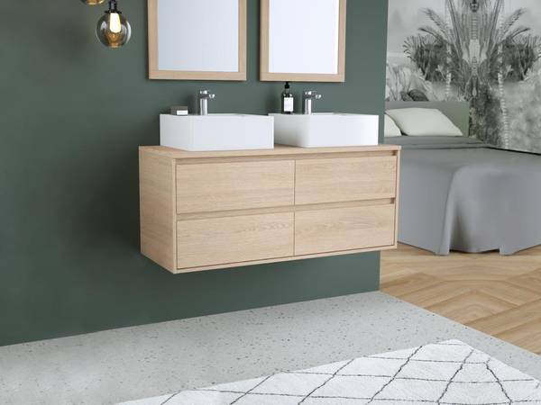 Doppelwaschtisch MILIPAM Tiefe: 120 cm