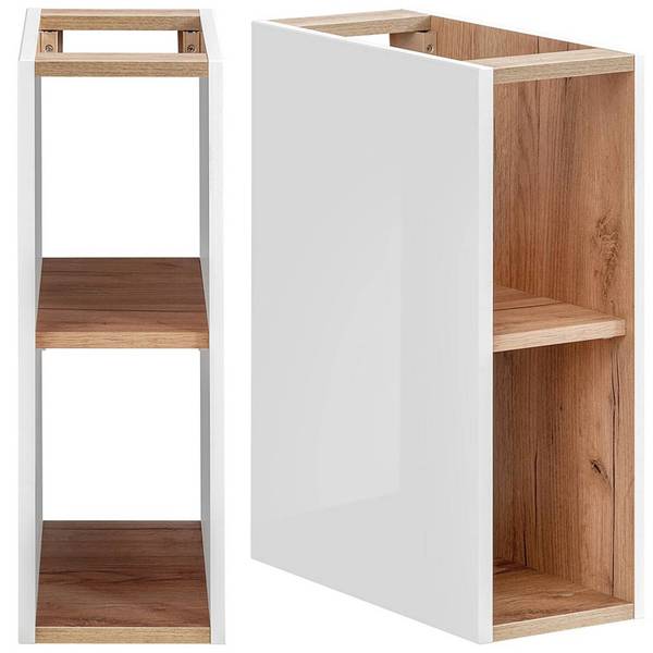 Waschbeckenschrank TOSKANA-56-565 Weiß - Holzwerkstoff - 141 x 60 x 46 cm