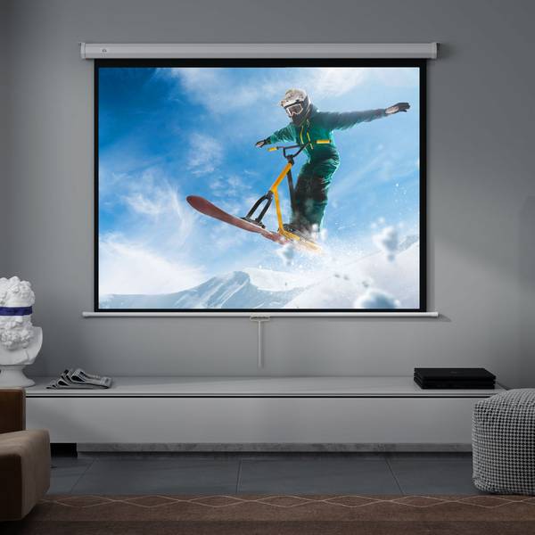 Beamer Leinwand 001-023V00WT Weiß - Kunststoff - 8 x 138 x 181 cm
