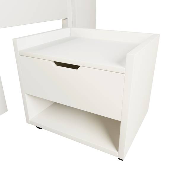 Kinderbett K-1740 Weiß - Holzwerkstoff - 147 x 100 x 219 cm