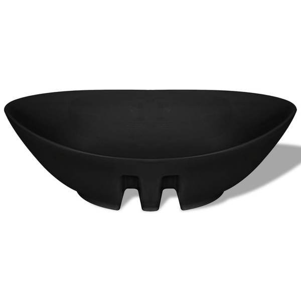 Waschtisch 140680 Schwarz - Keramik - 39 x 19 x 59 cm