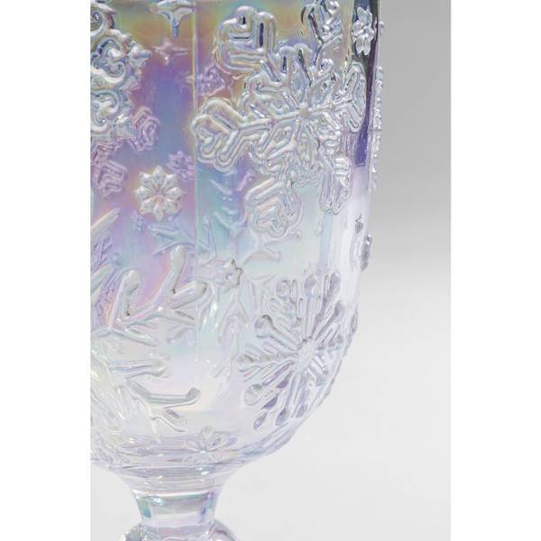 Verres à vin Ice Flowers (lot de 6) Transparent