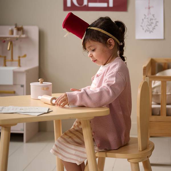 Kinderstuhl KONIJNEN Hellbeige - 30 x 60 x 30 cm