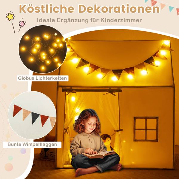 Kinder Spielzelt FB32482NQDE Beige - Textil - 107 x 137 x 123 cm