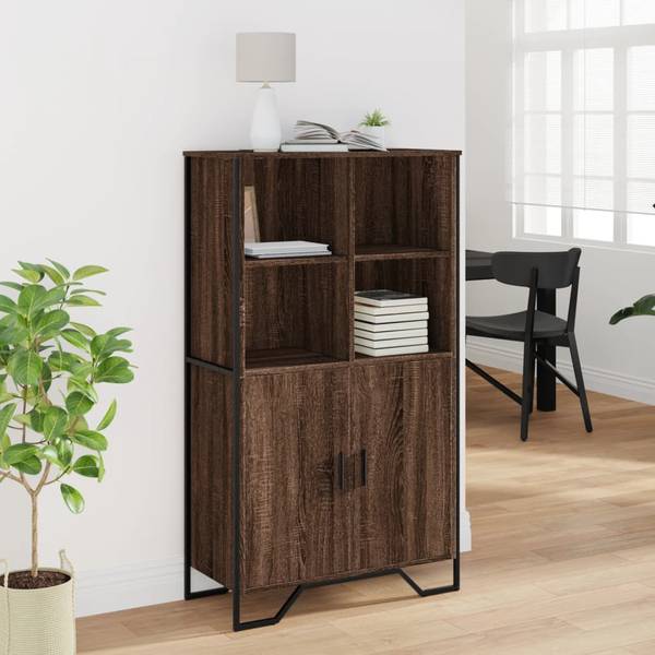 Highboard DE8816 Braun - Holzwerkstoff - 80 x 138 x 36 cm
