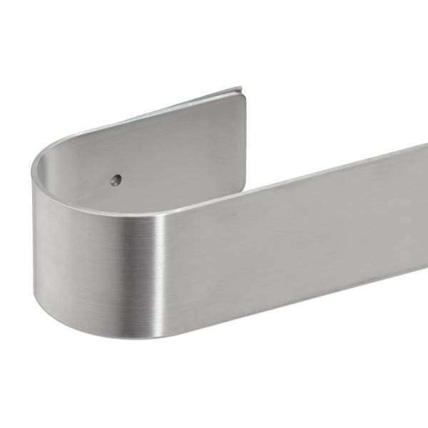 Handtuchhalter ohne Bohren Edelstahl Silber - Metall - 45 x 6 x 6 cm