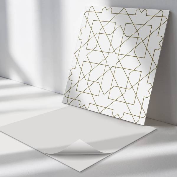 Fliesen Linien Geo 4er Set 50 x 50 cm