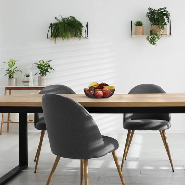 Schwarze Obstschale aus Metall Schwarz - Eisen - 28 x 8 x 28 cm