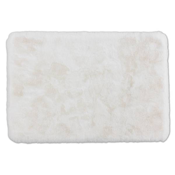 Badteppich Bali Polyester - Weiß - 60 x 90 cm