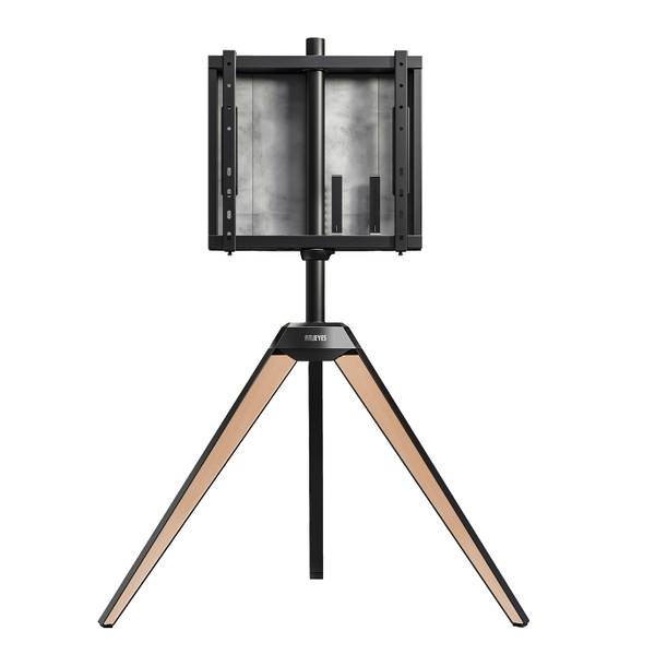 TV Ständer im Staffelei Design Braun - Metall - Massivholz - 52 x 134 x 94 cm