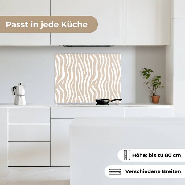 SPRITZSCHUTZ KÜCHE Streifen 70 x 50 cm