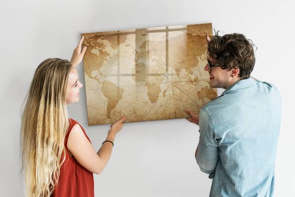 Magnettafel Globus 100 x 70 cm