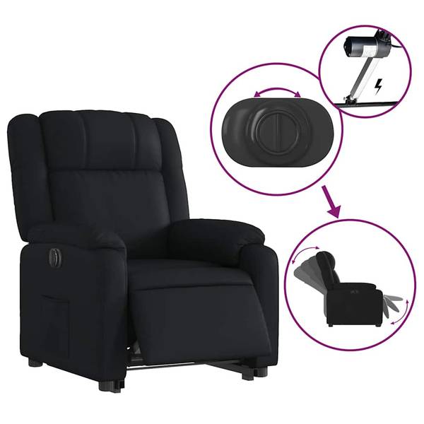 Relaxsessel mit Aufstehhilfe 3032396-3 Schwarz