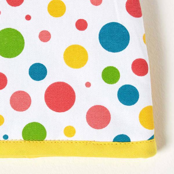 Teekannenwärmer Polka Dots Tea Cosy Gelb - Baumwollstoff - 36 x 24 x 36 cm