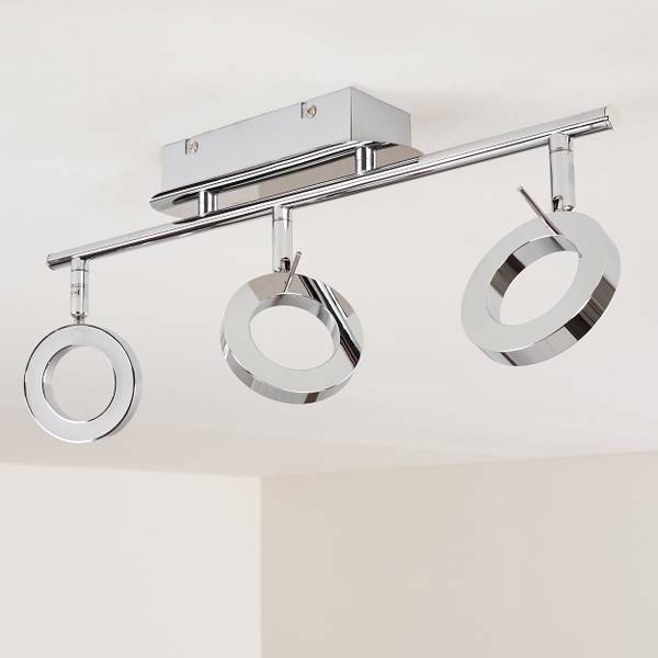 Deckenleuchte Sasso Silber - Metall - 12 x 11 x 50 cm