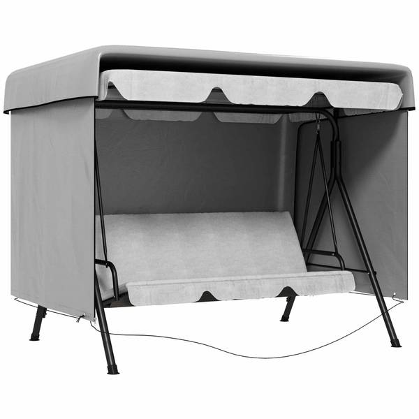 Hollywoodschaukel Abdeckung BB5303 Grau - Kunststoff - 155 x 150 x 215 cm